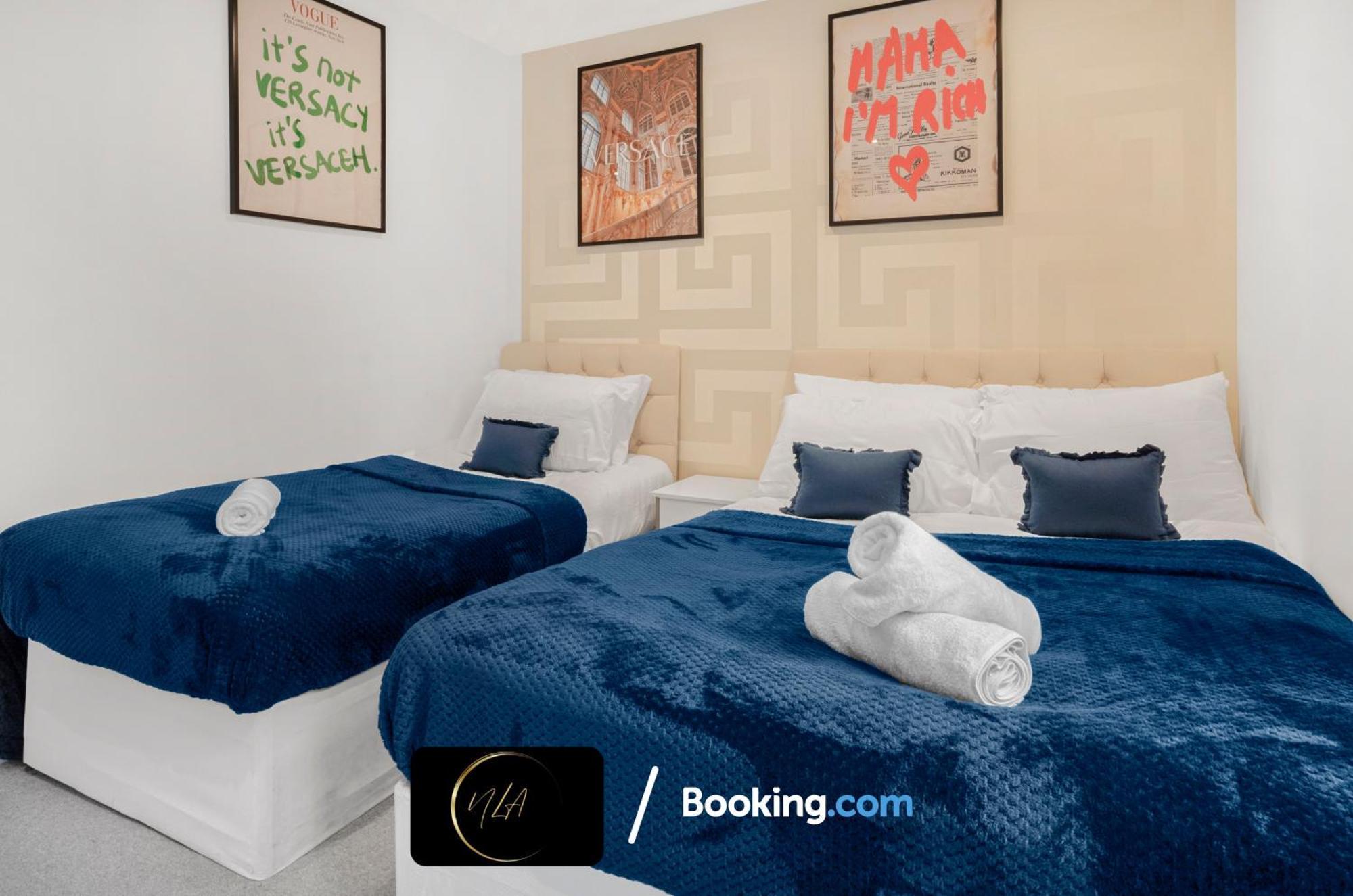 City Centre Apartment With Free Parking, 2 Bathrooms, Netflix And Wifi - Suitable For Contractors And Families - By Noor Luxury Accommodations ברמינגהאם מראה חיצוני תמונה