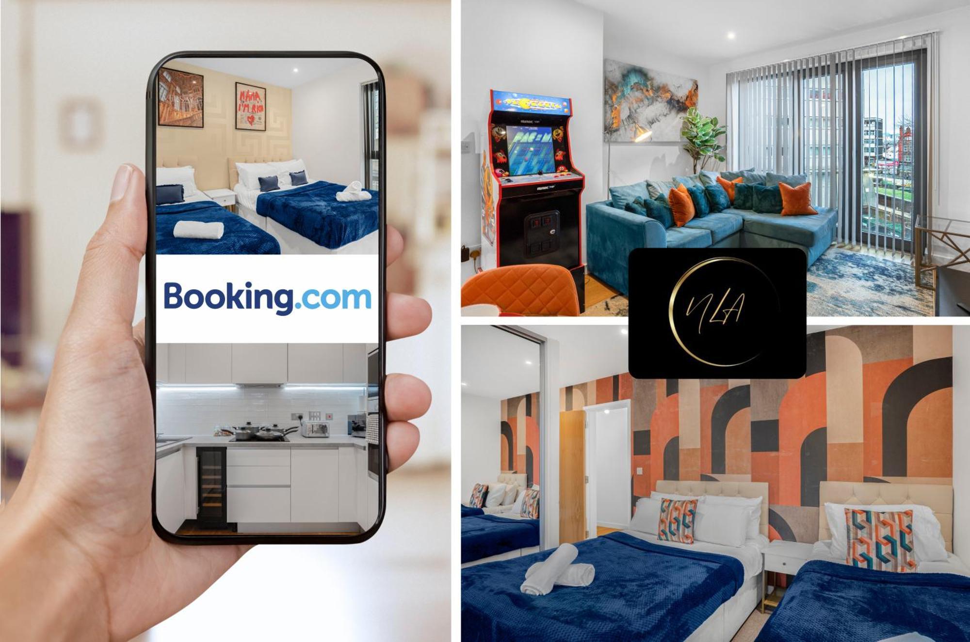 City Centre Apartment With Free Parking, 2 Bathrooms, Netflix And Wifi - Suitable For Contractors And Families - By Noor Luxury Accommodations ברמינגהאם מראה חיצוני תמונה